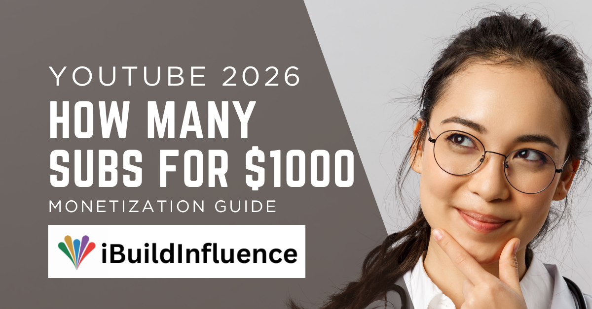How Many Subscribers Do You Need to Make $1,000 a Month on YouTube in 2026?
